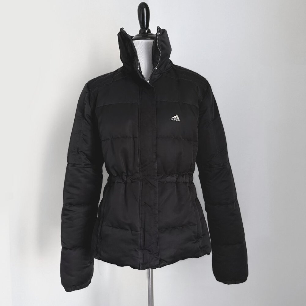 Black Adidas quilted down puffer Size S